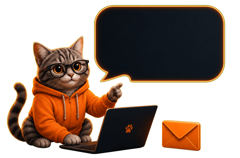 Ilustracja kontaktu - koty w call center